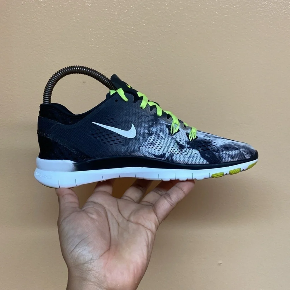 Nike Free TR Fit 5 Women’s Running Sneakers “Black White Gray Volt”